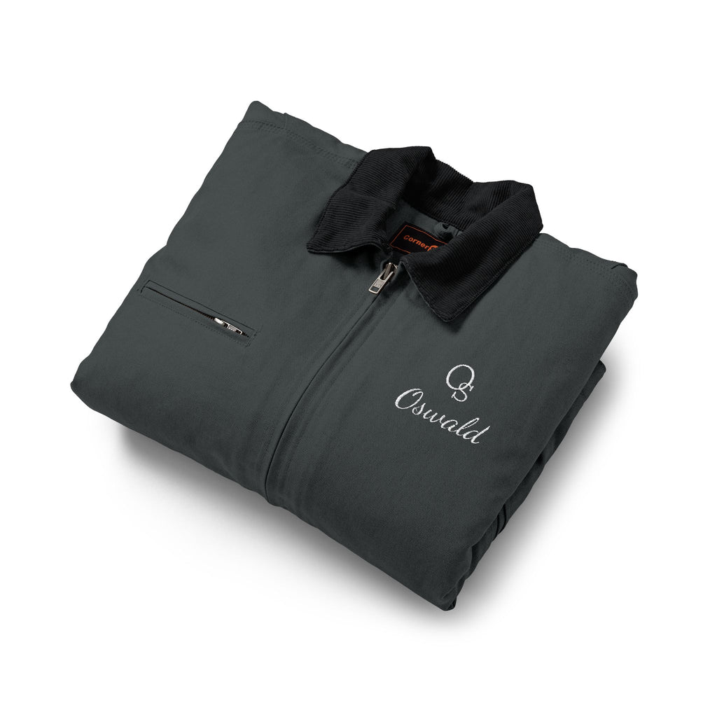 Duck Cloth Work Jacket – Embroidered Logo