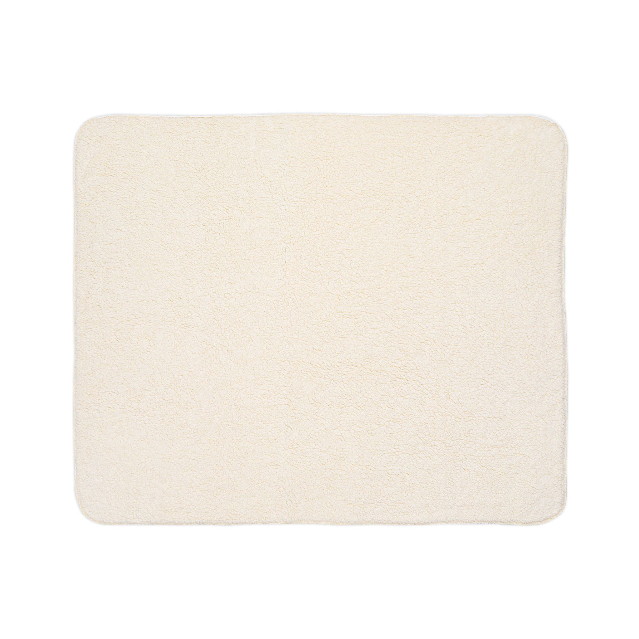 Oswald Sherpa Blanket — Custom Monogram Repeat Fleece Throw