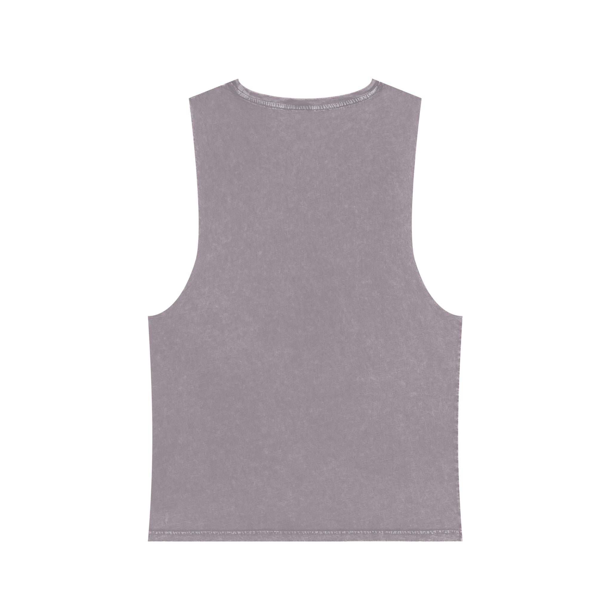 Crescent Moon Stonewash Tank Top — Minimal ‘Crescent’ Chest Logo