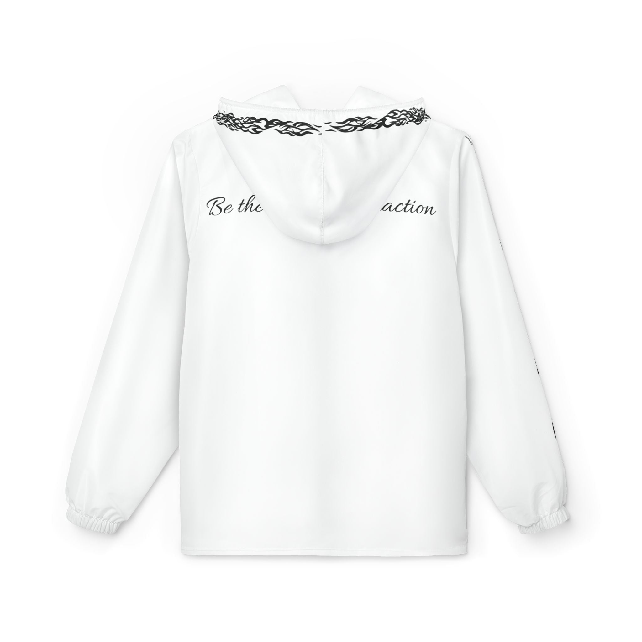 Oswald White Lace-Trim Windbreaker Jacket