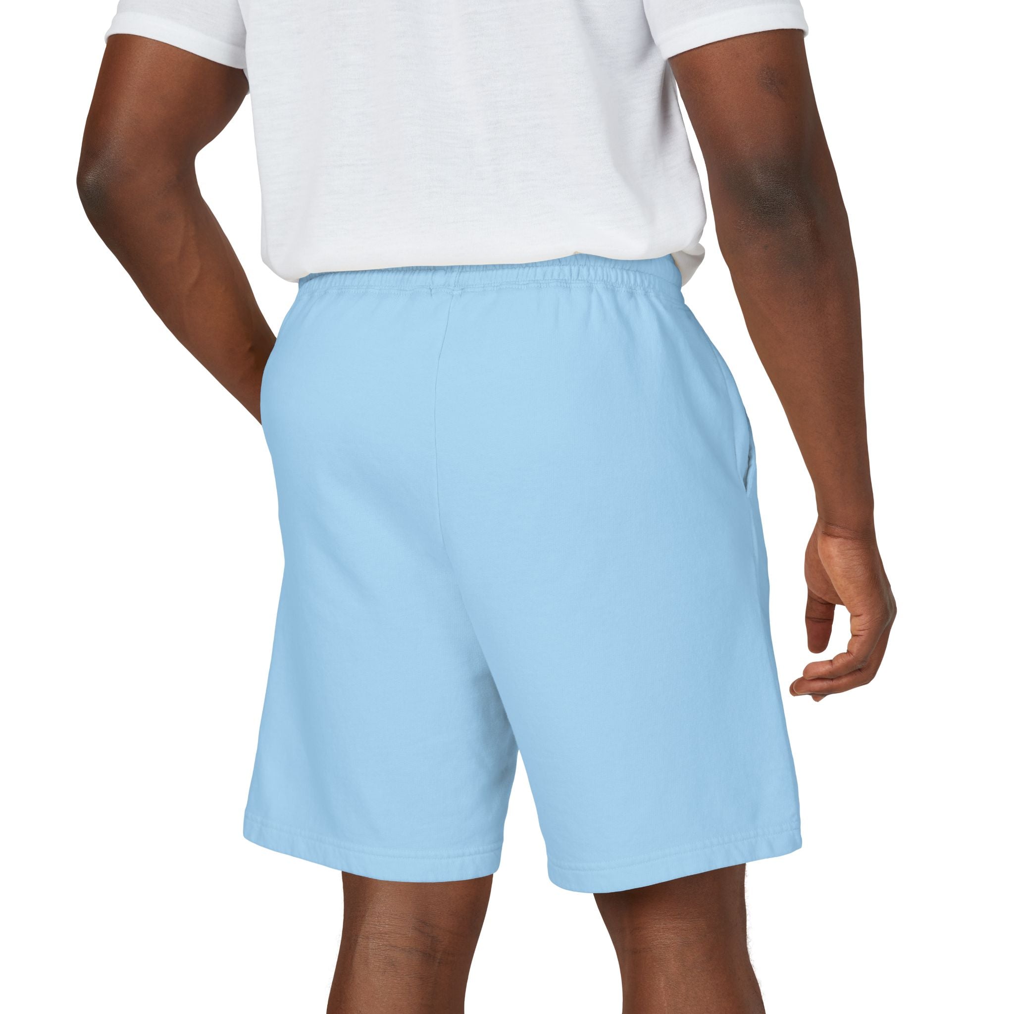 Fleece Sweat Shorts — 'Oswald' Side Script Coral Lounge Shorts