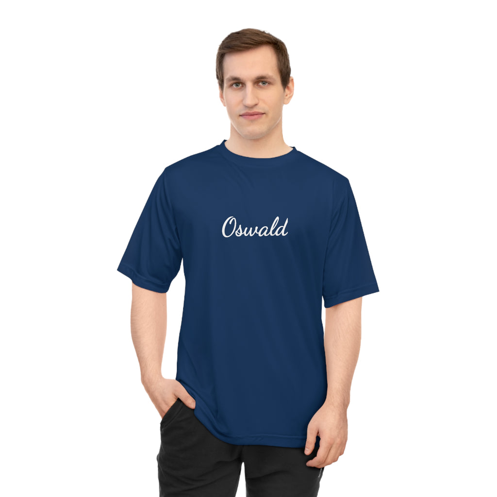 Oswald Script Unisex Performance T‑Shirt