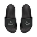 Women's Removable-Strap Sandals — Black Slide Sandals with Interchangeable Strap