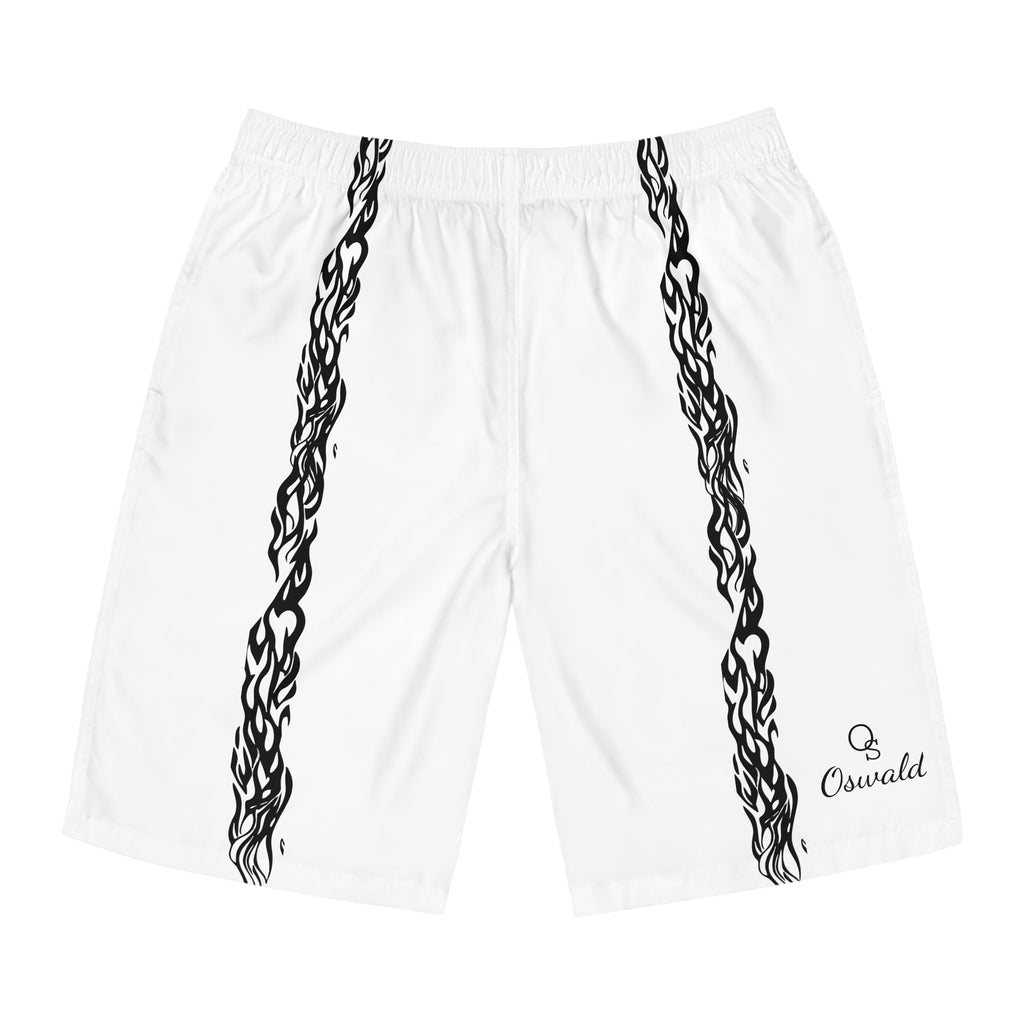 Men's Board Shorts —  White