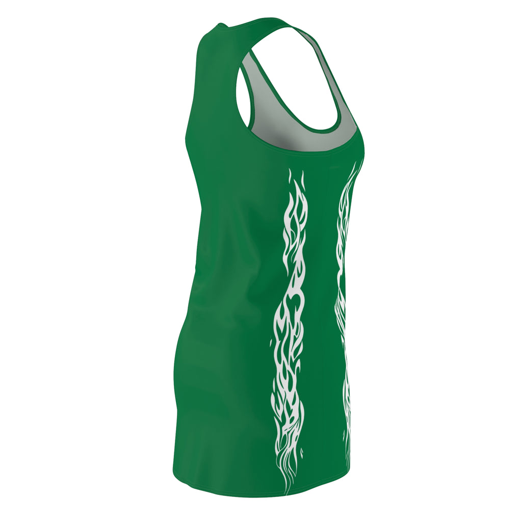 Oswald Script Racerback Dress — Green