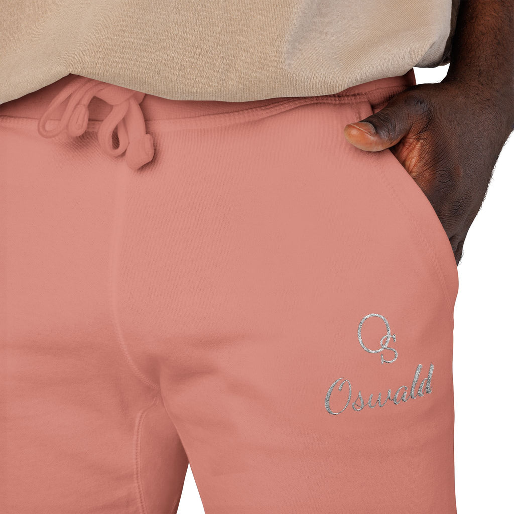 Embroidered Fleece Sweatpants — Minimalist Logo Joggers