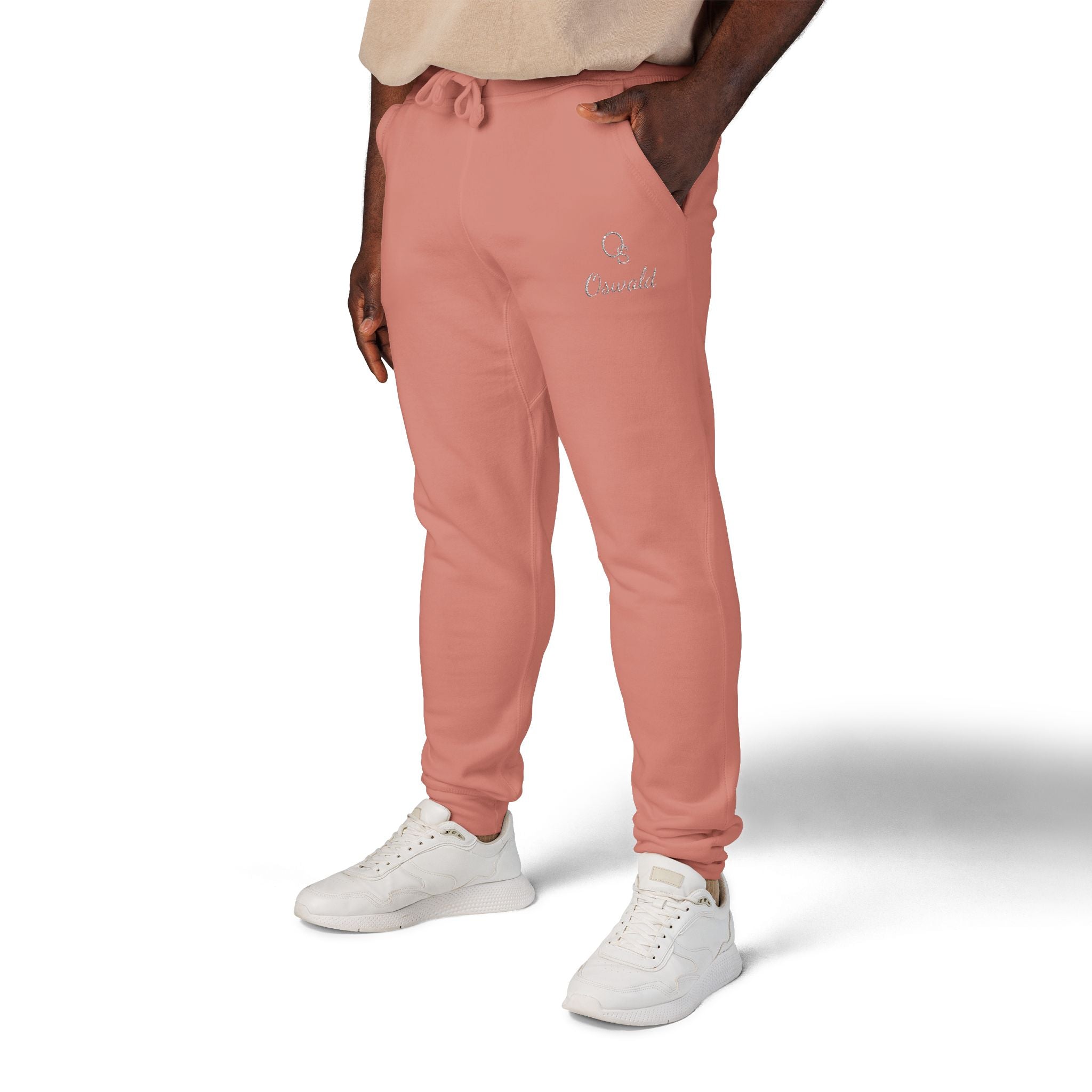 Embroidered Fleece Sweatpants — Minimalist Logo Joggers