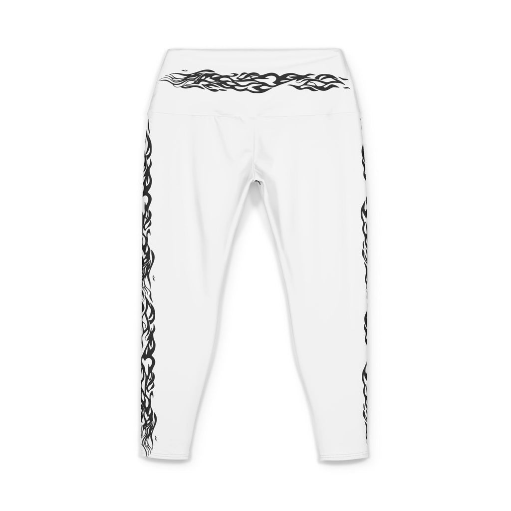 Tribal Streak Yoga Pants — Women's High-Waist Fitness Leggings