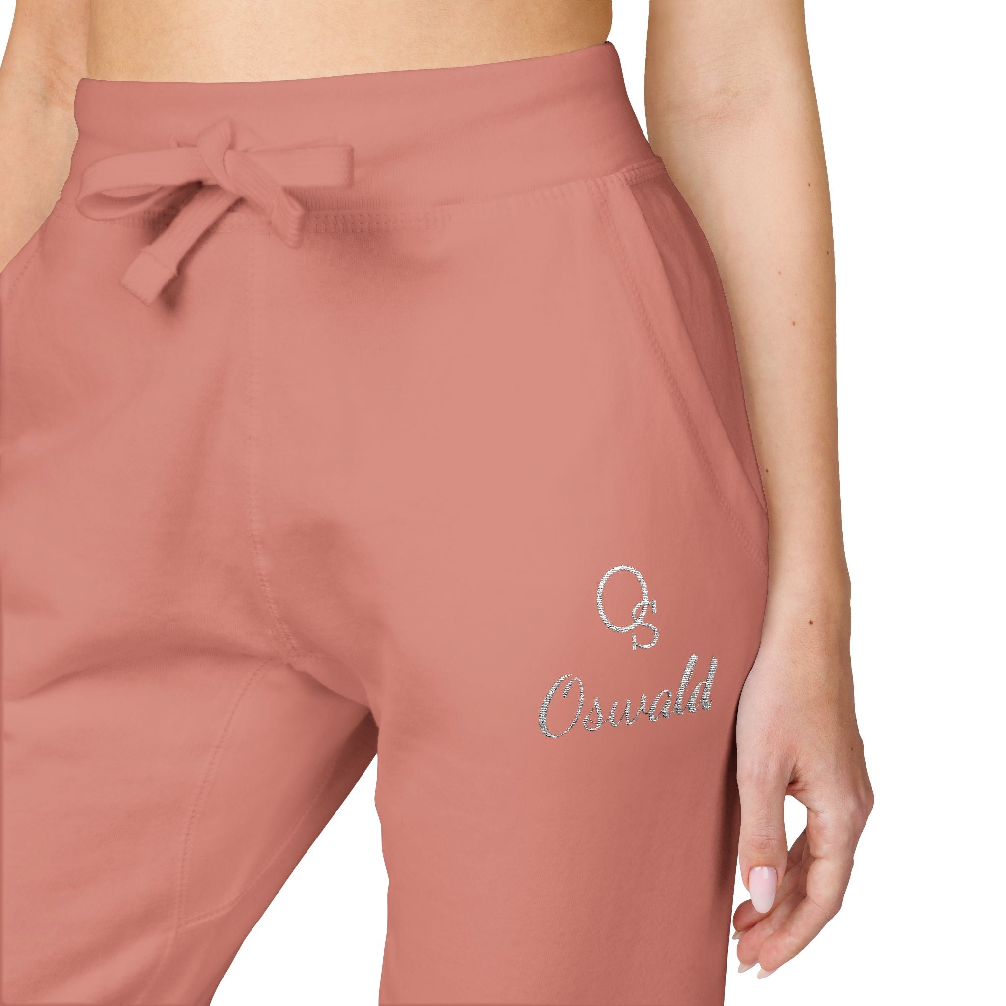 Embroidered Fleece Sweatpants — Minimalist Logo Joggers