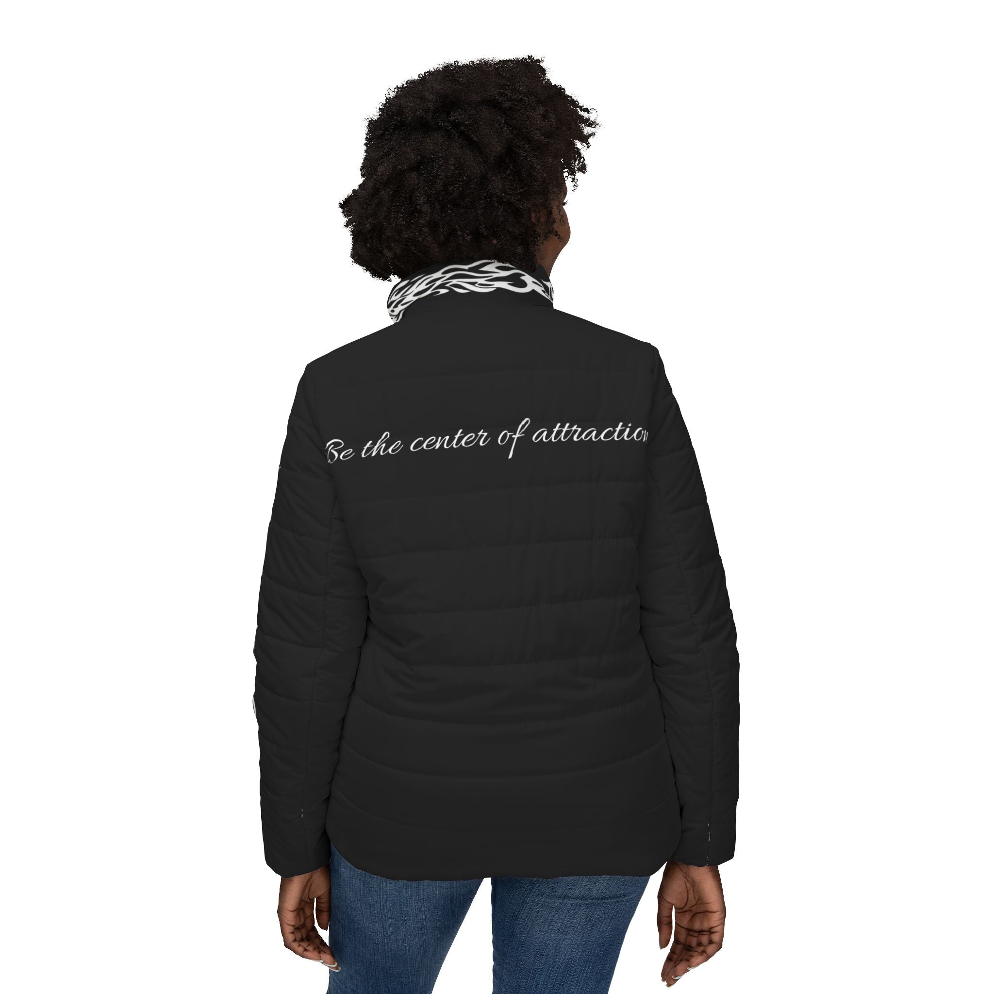 Women’s Puffer Jacket — Black