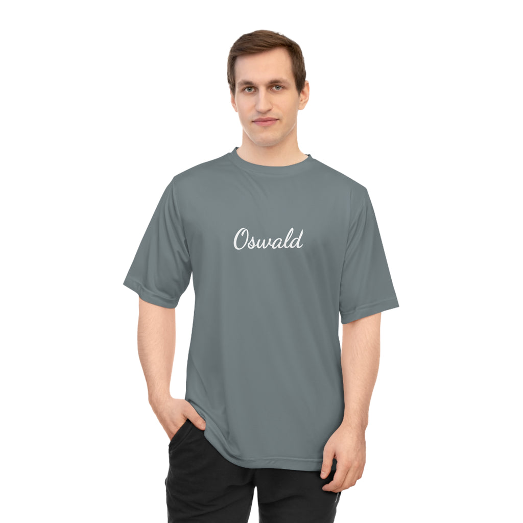 Oswald Script Unisex Performance T‑Shirt