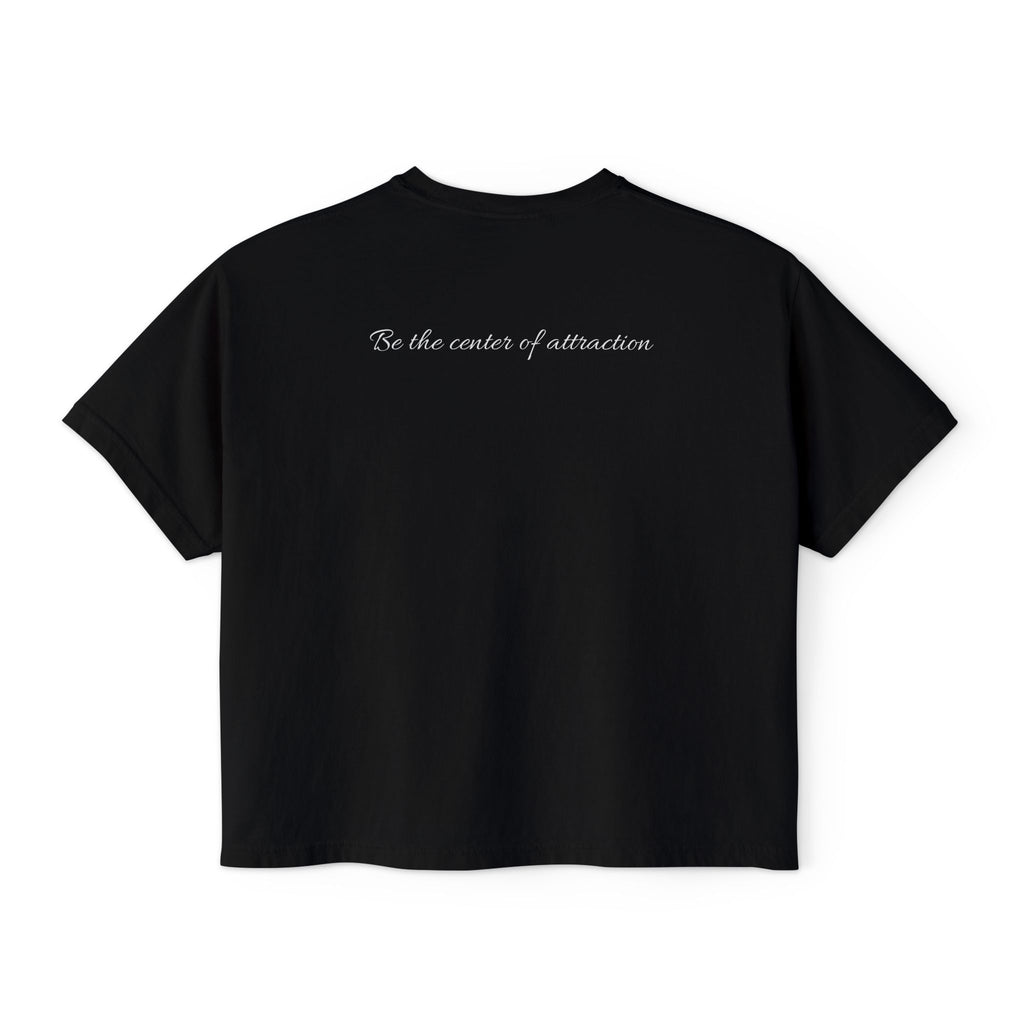 Women's Boxy Tee — Casual Cropped Crewneck T-Shirt
