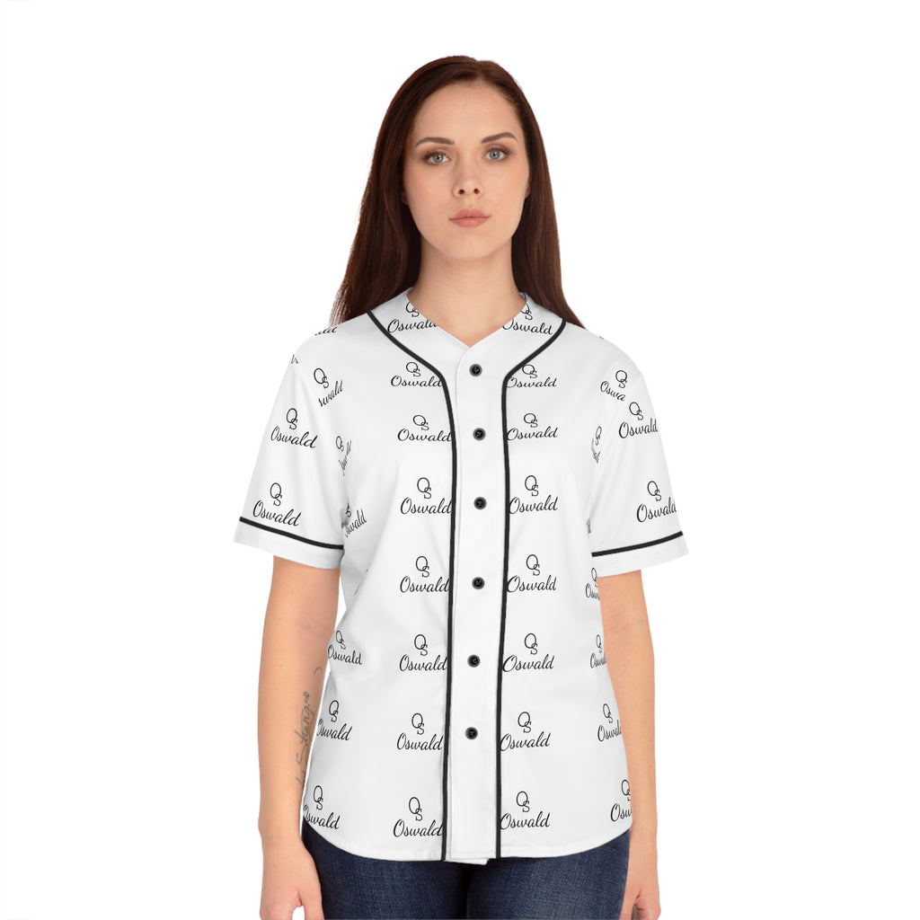 Women's Baseball Jersey — Monogram Logo All-Over Print