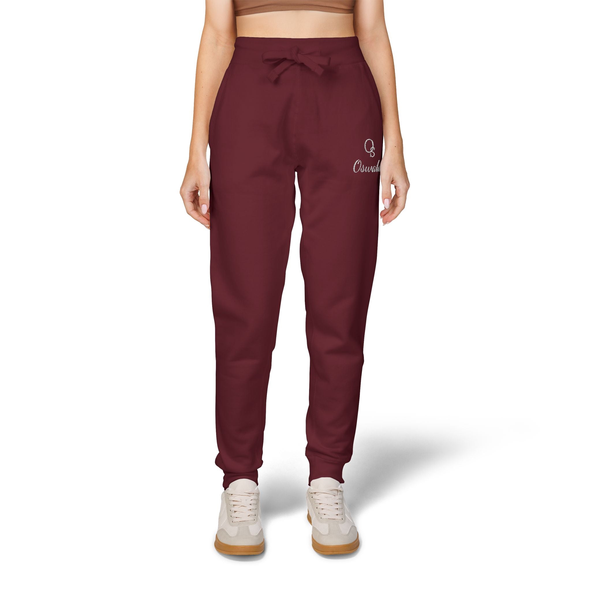 Embroidered Fleece Sweatpants — Minimalist Logo Joggers
