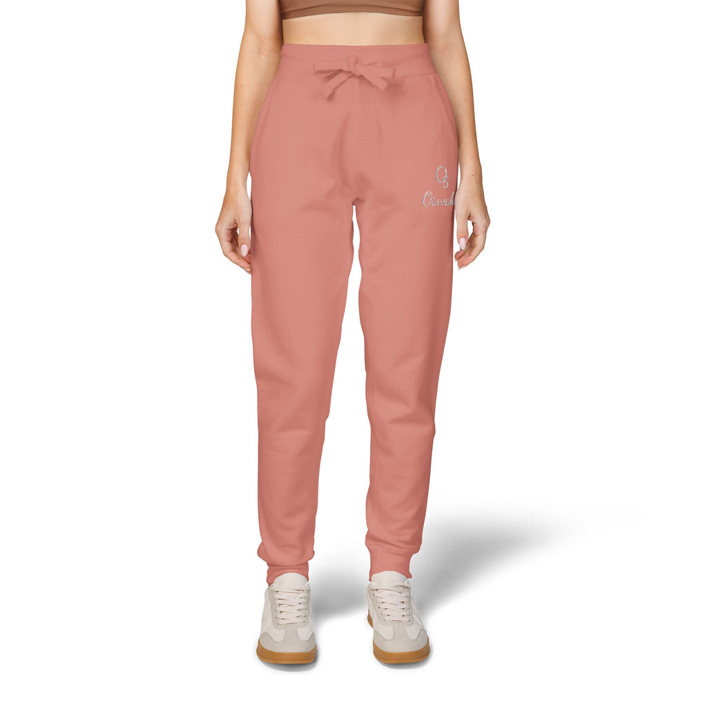 Embroidered Fleece Sweatpants — Minimalist Logo Joggers
