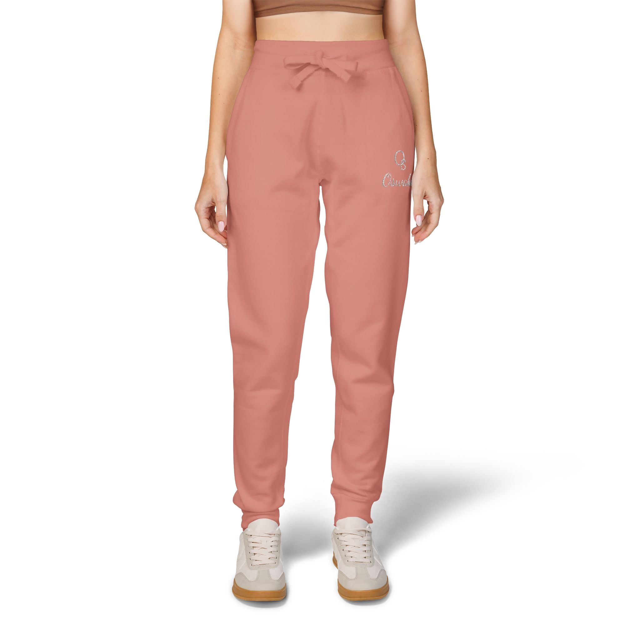 Embroidered Fleece Sweatpants — Minimalist Logo Joggers