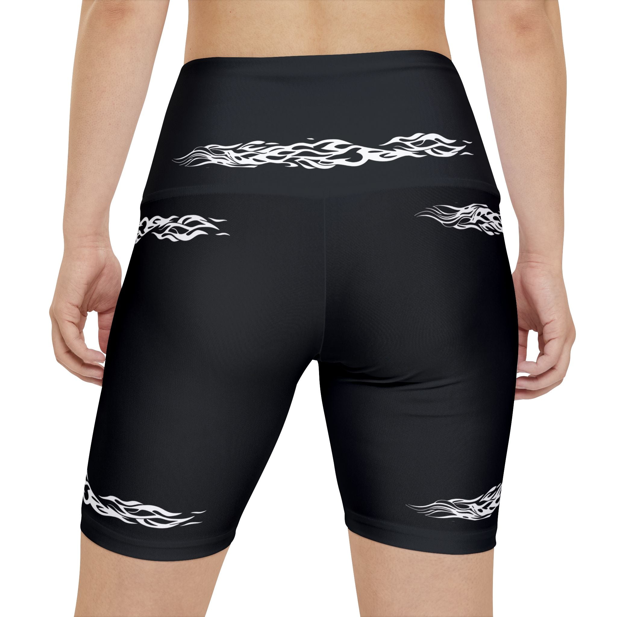 Women's Workout Shorts — Athletic Black Biker Shorts