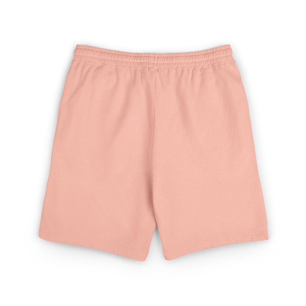 Fleece Sweat Shorts — 'Oswald' Side Script Coral Lounge Shorts