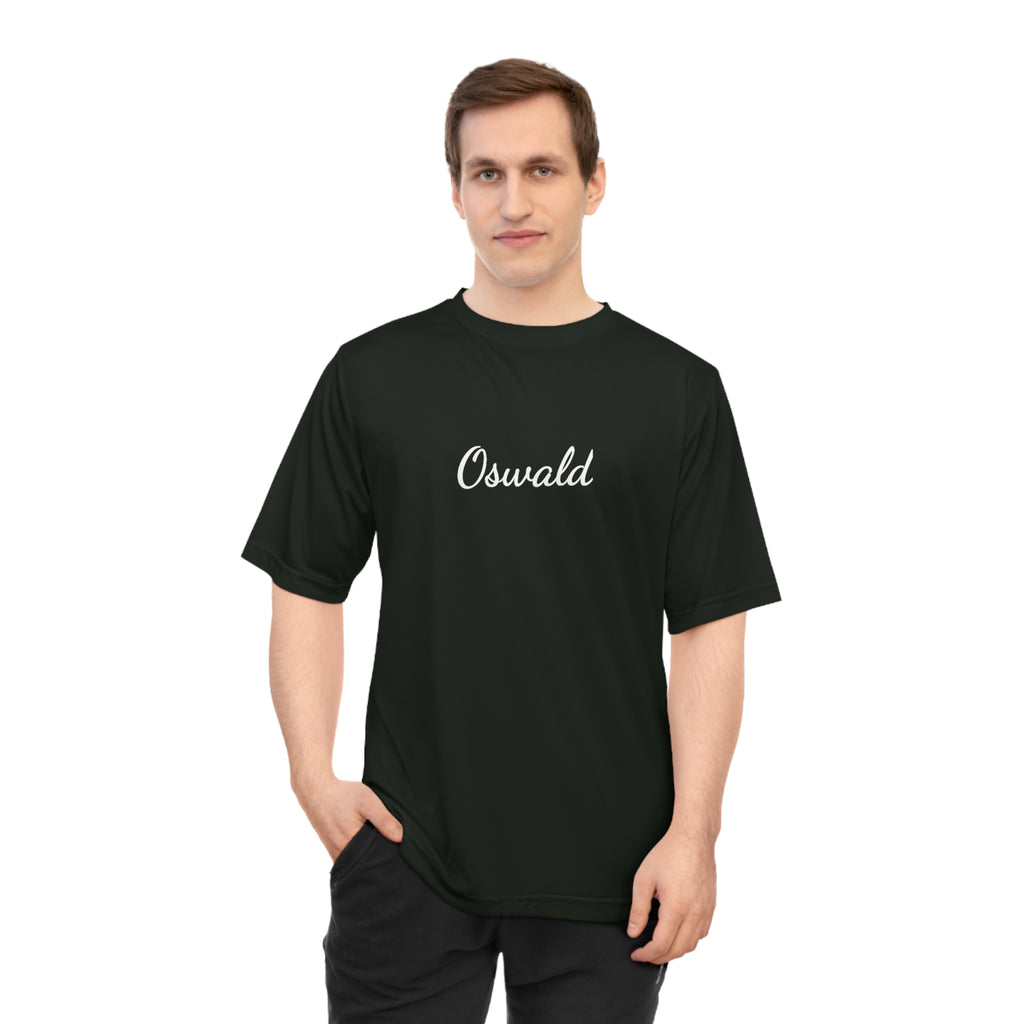 Oswald Script Unisex Performance T‑Shirt