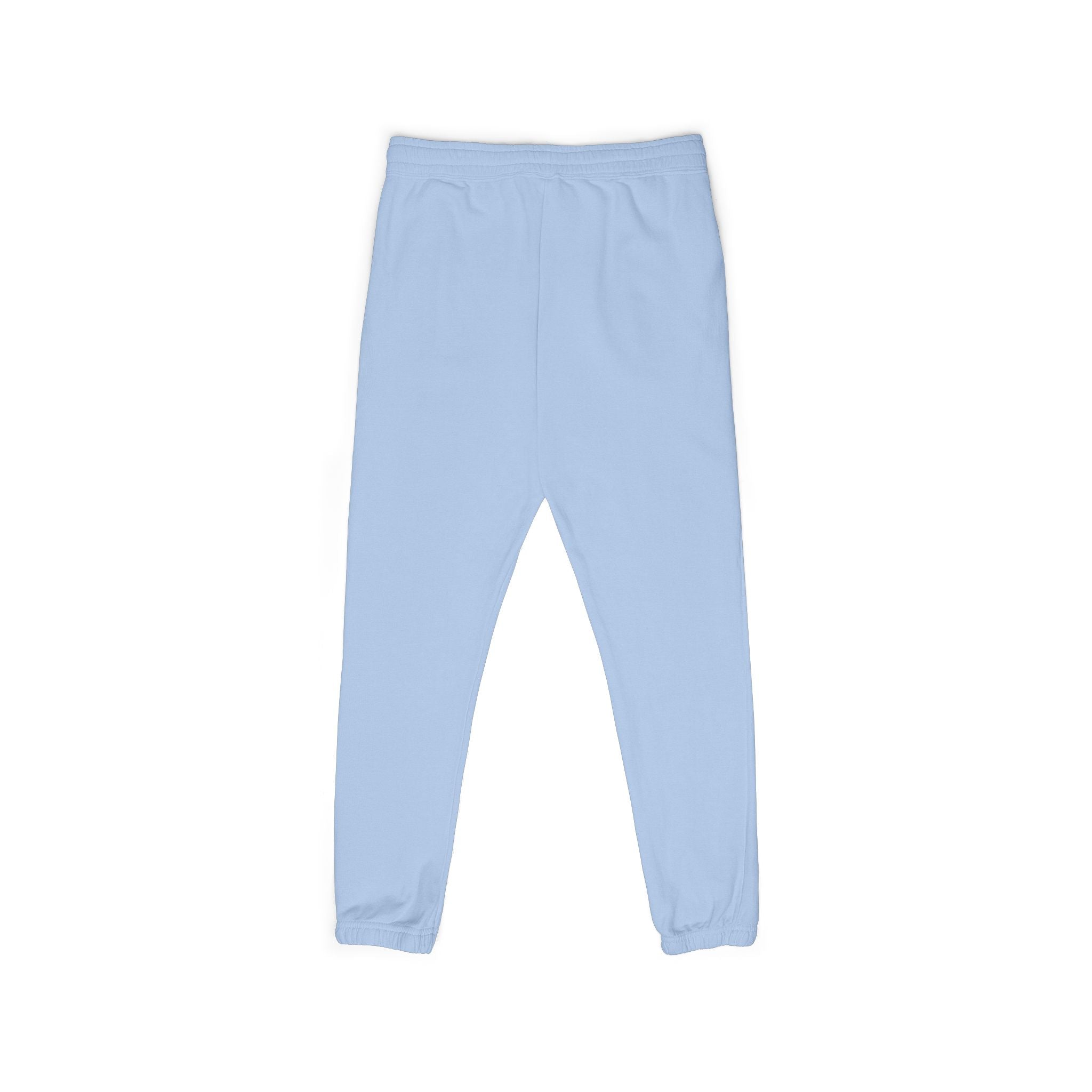 Embroidered 'Overalls' Fleece Sweatpants — Cozy Garment-Dyed Lounge Joggers