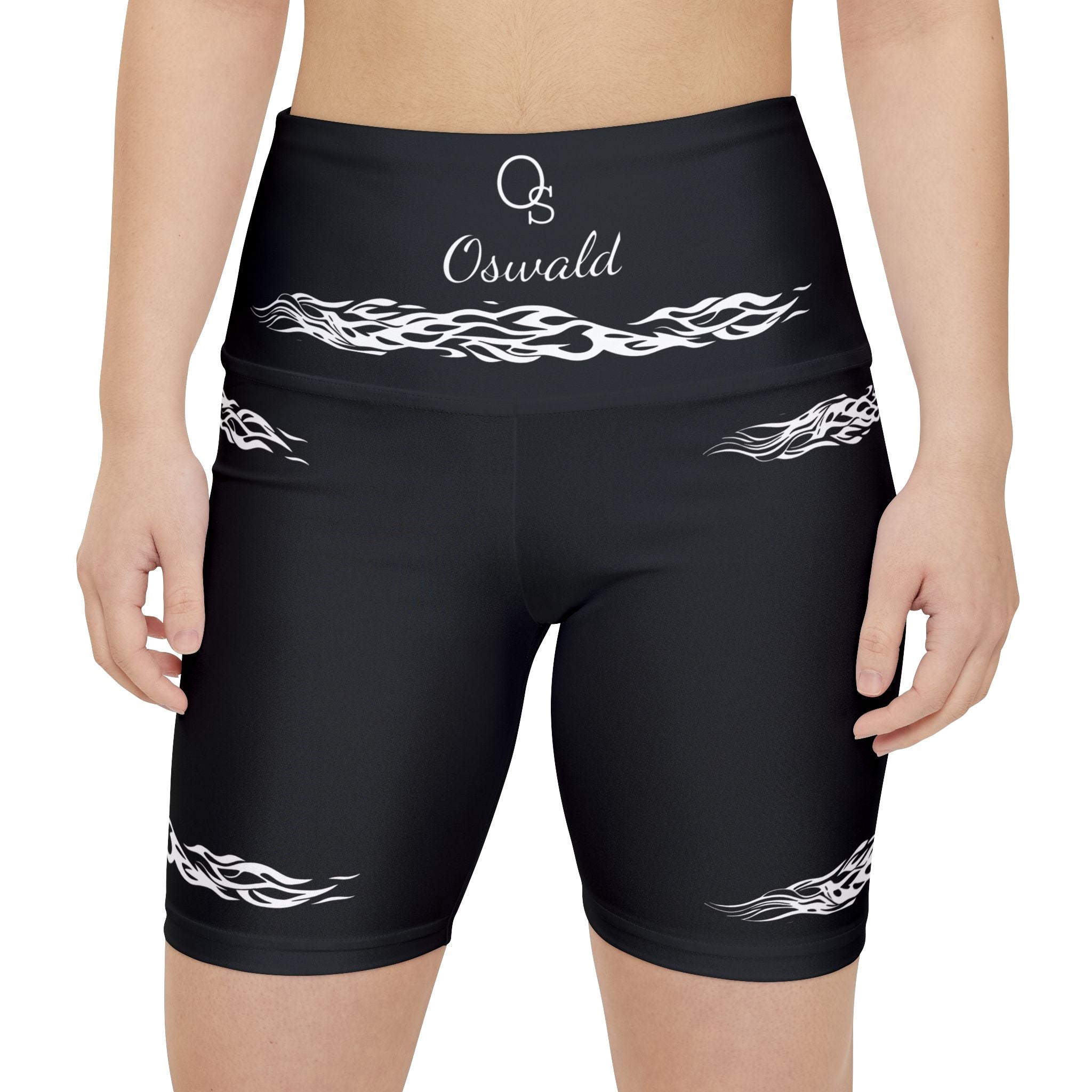 Women's Workout Shorts — Athletic Black Biker Shorts